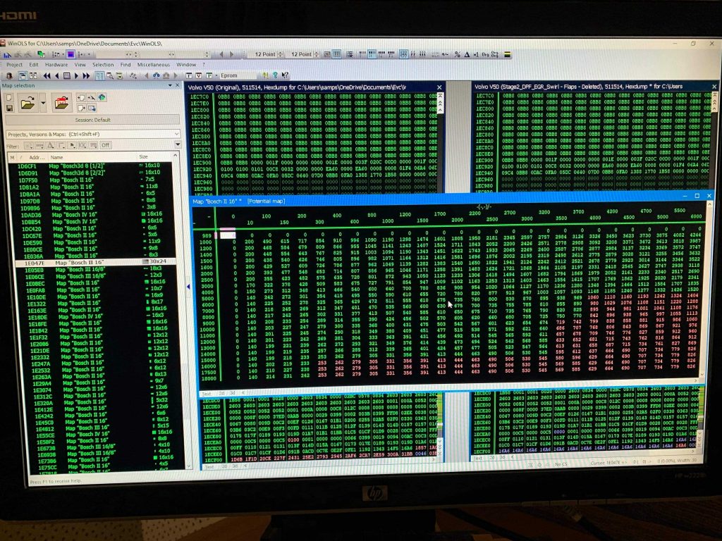 Stage 1 Remap Bench ECU Removal to carry out calibration
